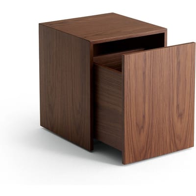 New Works Mass bijzettafel met lade - notenhout