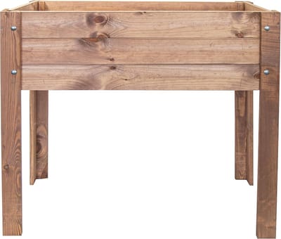 Verhoogd houten plantenbed voor moestuin - Kweektafel bruin