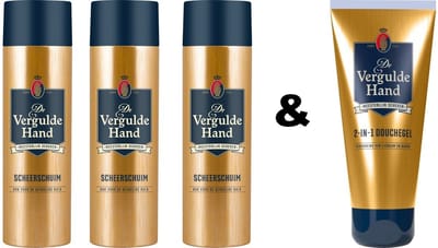 De Vergulde Hand Scheerschuim 3 x 250 ml & Douchegel 200 ml