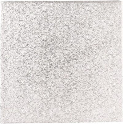 BrandNewCake® Cake Drum Zilver - Vierkant 25cm - Cakedrum 13mm Dikte - Stevige Taartonderlegger