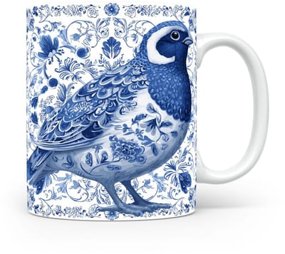 Mok Kwartel Beker voor koffie of tas voor thee, cadeau voor dierenliefhebbers, moeder, vader, collega, vriend, vriendin, kantoor, opa, oma, hond, kerst, sinterklaas, verjaardag