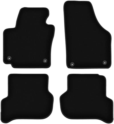 BASIC zwarte veloursmatten voor: Volkswagen Golf Plus minivan (2005-2014)