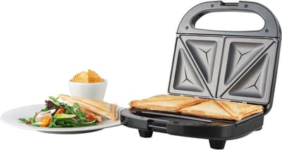 Elektrische 2-Slices Sandwichmaker - Toastie IJzer met Antiaanbaklaag