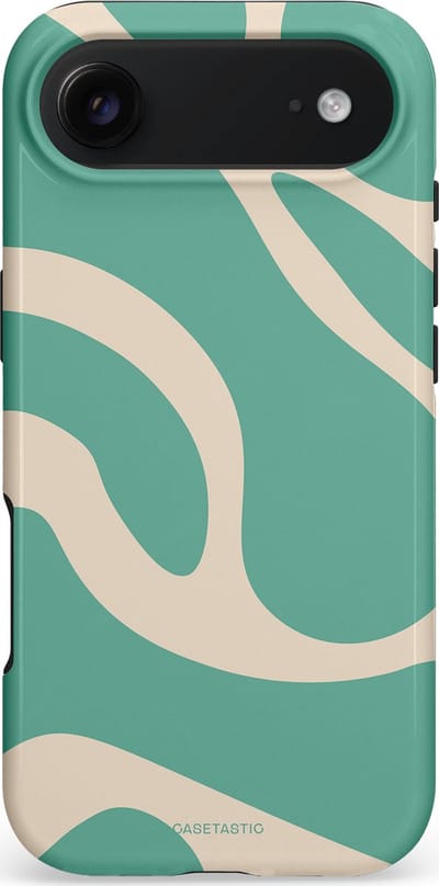 Casetastic hoesje geschikt voor Apple iPhone Air - MagSafe - Dubbellaagse bescherming - Zand Groene Vlaktes - Fashion Case - Saliegroen Zand
