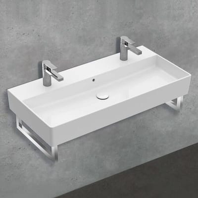 Villeroy & Boch Memento 2.0 washbasin 100 cm with 2 tap holes, with overflow 4A22A401