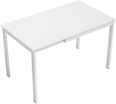 Pugsdrly - Uitschuifbare eettafel - Voor 4-6 personen - Ruimtebesparend - 80-120 cm - Eenvoudige uitschuiffunctie - Naturel - Zonder stoelen