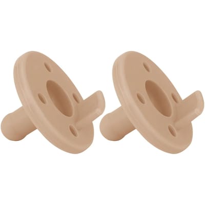 Sucette dynamique en silicone pour bébés 2 pièces. MinikOiOi Beige 0-24m