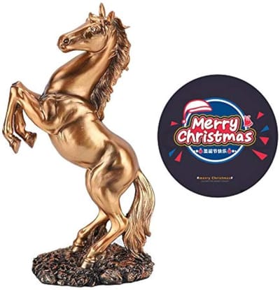 Dailygoods- Paard Beeld - Hars Sculptuur - Moderne Bureaudecoratie - Europese Stijl - Duurzaam - Perfect Cadeau