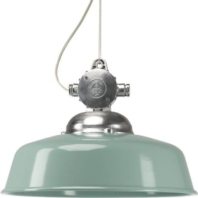 KS Verlichting Hanglamp aan Ketting Detroit Retro Aluminium met Groene Deksel