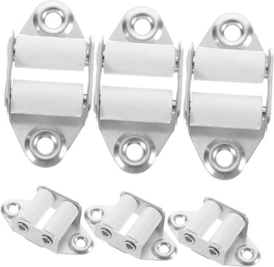 Rolgordijn Montage Onderdelen - Gordijn Accessoires - Gordijnen Installeren - Voorkomt Pluisband - 6 Stuks - Wit