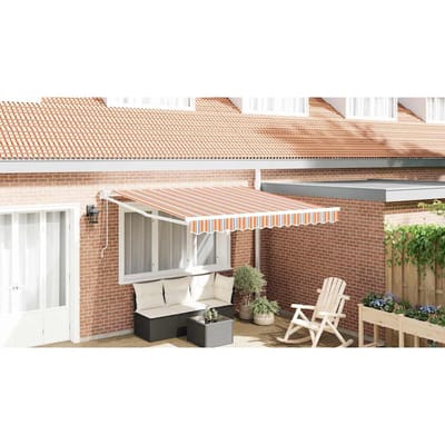 vidaXL - Uitschuifbare - luifel - Meerkleurig - 350 - x - 250 - cm
