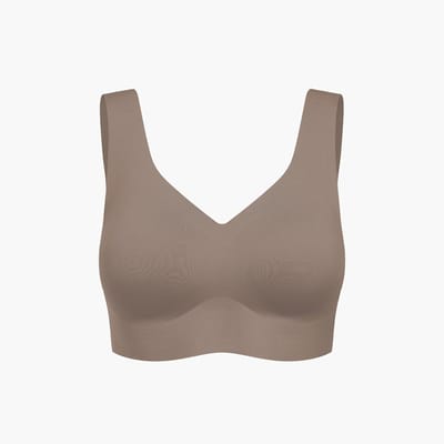 cfab - Comfort Minimizer Rugondersteunende BH - Taupe - 2XL - BH Zonder Beugel Voorgevormd - Ondergoed - Naadlos