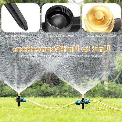 Tuinsproeiers 2 stuks - Gazon sproeier - Automatisch bewateren - Volledig metaal - 360 graden - Messing
