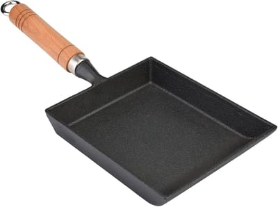 Tamagoyaki Pan - Mini koekenpan - Ontbijt maken - Zwaar gietijzer - 37x15.5 cm - Zwart