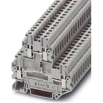 Phoenix Contact 3046663 Componentenserieklem 5.2 mm Schroeven Grijs 50 stuk(s)