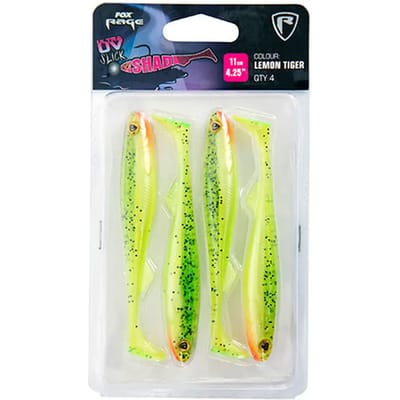 Lokvogels Fox Rage Slick Shad UV 4.25" (x4)