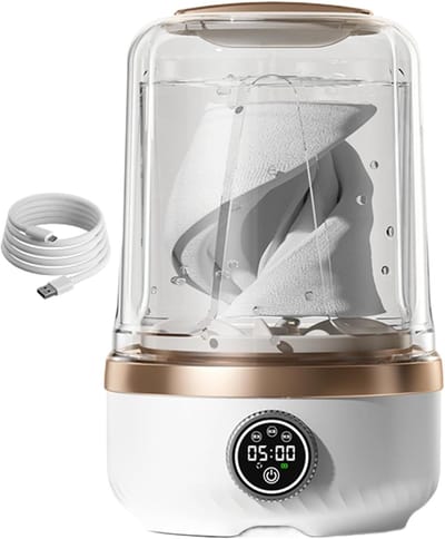 Mini Was Machine - Draagbare Wasmachine - Delicate Kleding Wassen - 3 Wasprogramma's - 2 Liter Capaciteit - Wit