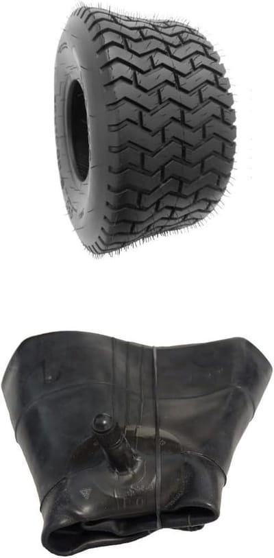 Gazonbanden - Banden set - Grasmaaier onderhoud - Goede grip - 18 x 9.5-8 - Zwart