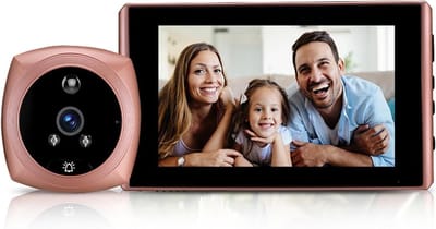 Digitale Deurbel - Kijkgaatje Camera - Veilige Toegang - Bewegingsdetectie - 4.3 Inch Scherm - Zwart