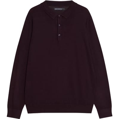 French Connection Polo L/s Luxe Chateaux Größe: XS | Longsleeves Outlet | Herren