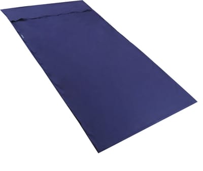 PrimeMatik - Reisslaapzak 115 x 210 cm blauw microfiber
