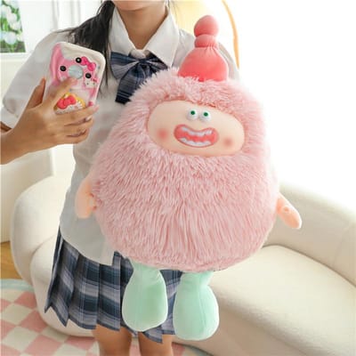 Nieuwe Stijl van Langharige Monsterpop Monsterpop Pluche Speelgoed Cartoon Grappige Lappenpop Kussen Meisje 70--75cm