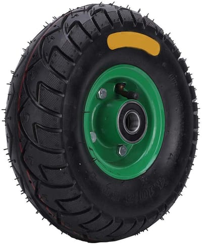 NTH products- Bandwiel 10.5 inch - Rubber - Ingebouwde Lager - Slijtvast - Antislip - Geschikt voor Gereedschapswagens - Opblaasbare Band