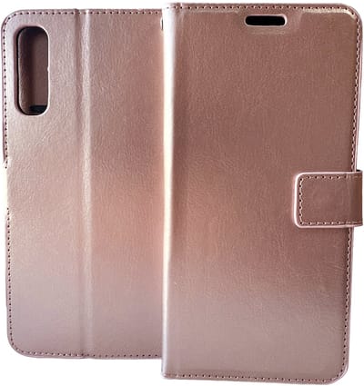 Portemonnee Book Case Hoesje Geschikt voor: Samsung Galaxy A7 2018 - Rosegoud