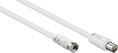 F (m) - Coax IEC (m) coaxkabel / wit - 5 meter