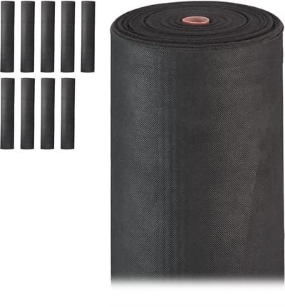 10 x worteldoek gronddoek 50g/m² - anti onkruiddoek - antiworteldoek - zwart