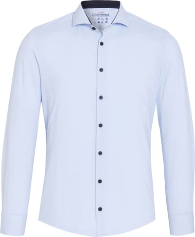 Pure The Functional Shirt Lichtblauw - Maat 40 - Heren - Overhemden Formeel