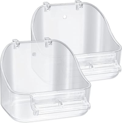 Hanging Bird Bathtub Set voor Kleine Vogels - Badkuip, Drinkbak en Douche Accessoires voor Vogelkooien