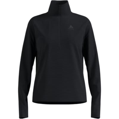Odlo Essential Thermal Midlayer 1/2 Zip Dames - Zwart - Maat XL