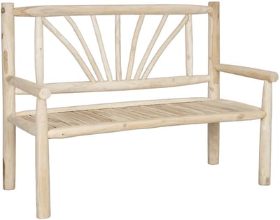 Vente-unique Tuinbank van teakhout - Licht naturel - TULUM van MYLIA