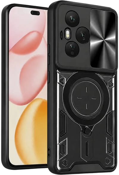 Hoesje geschikt voor HONOR 400 Pro - Techsuit CamGuard Pro Back Cover - Zwart
