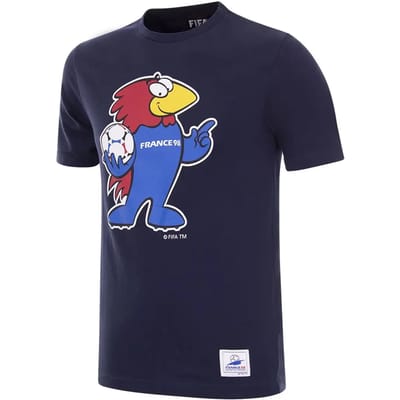 COPA - Frankrijk 1998 WK Footix Mascot T-Shirt - Heren - Blauw - XS