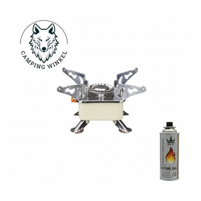 Draagbare Opvouwbare Kachel Campingkachel – Metalen Outdoor Kooktoestel & Elektronische Ontsteking | Compact, Krachtig & Ideaal voor Kamperen