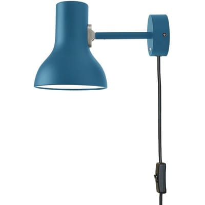 Anglepoise Type 75 Mini Wandlamp Margaret Howell Edition met Snoer Saxon Blue