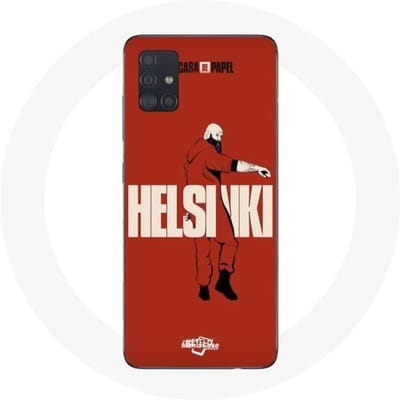 Coque - MANIACASE - La Casa De Papel Helsinki - Rouge - Souple - Protection chocs et rayures