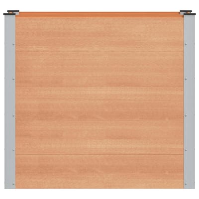 vidaXL Verhoogde plantenbak Bruin 100 x 50 x 91 cm WPC en Aluminium