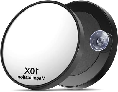 Vergrootspiegel met zuignappen - Make-upspiegel - Gedetailleerde make-up - 10x vergroting - 86 cm - Mat