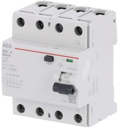 AEG aardlekschakelaar 4-Polig 40A 30mA FN440/A30