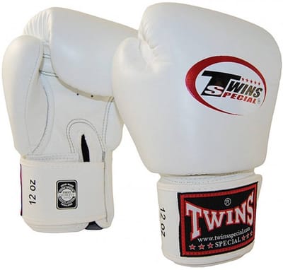 Twins Special BGVL3 Leren Bokshandschoenen Wit – Muay Thai & Kickboksen - 8 OZ