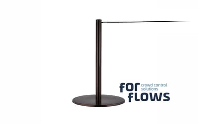 GJ Floors - ForFlows Gallery Afzetpaal | Brons - 60 cm Hoog | 7kg - Hoogte: 60 cm - Lengte: - Steel diameter: 5,1 cm