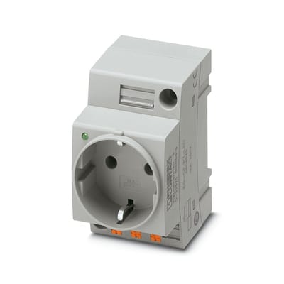 Contactdoos voor schakelkast Phoenix Contact EO-CF/PT/LED Grijs (l x b) 60 mm x 45 mm