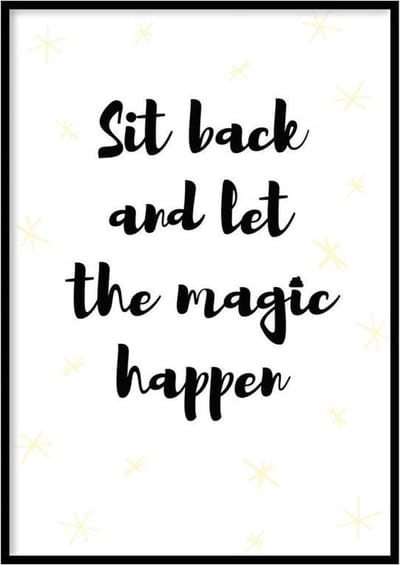 Poster Sit Back - 30x40 cm Met Fotolijst - Wc Poster - WALLLL
