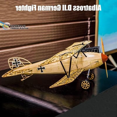 Dancing Wings Hobby 1/15 Houten Vliegtuigmodel Albatross Kit voor Volwassenen en Kinderen - Perfect voor Hobbyisten en Decoratie