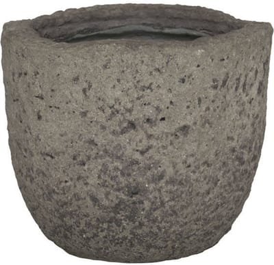 Pottery Pots Bloempot Mt. Russell XS, Diorite Grey Diameter 26cm Hoogte 22cm Opening 20cm