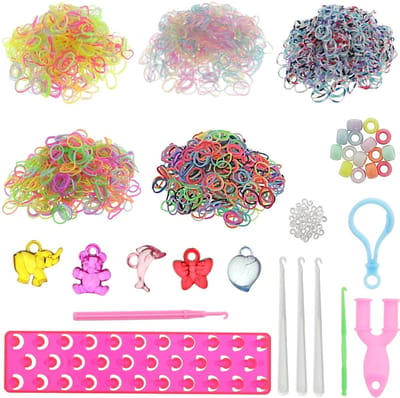 Behave 3200 Loombandjes Starterspakket - Loomelastiekjes - Loomen - Loom Pakket - Latexvrij