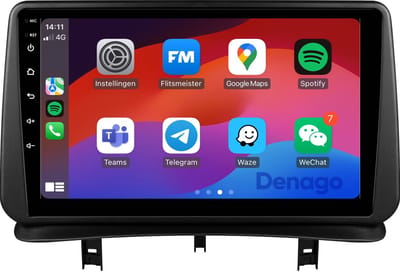 CarPlay autoradio geschikt voor Mitsubishi Space Star | 1997 t/m 2005 | Android 13 | Draadloos Apple CarPlay & Android Auto | 2GB + 32GB | QuadCore processor | Denago DNG-A396 | 1997 1998 1999 2000 2001 2002 2003 2004 2005 | Bluetooth & Wifi